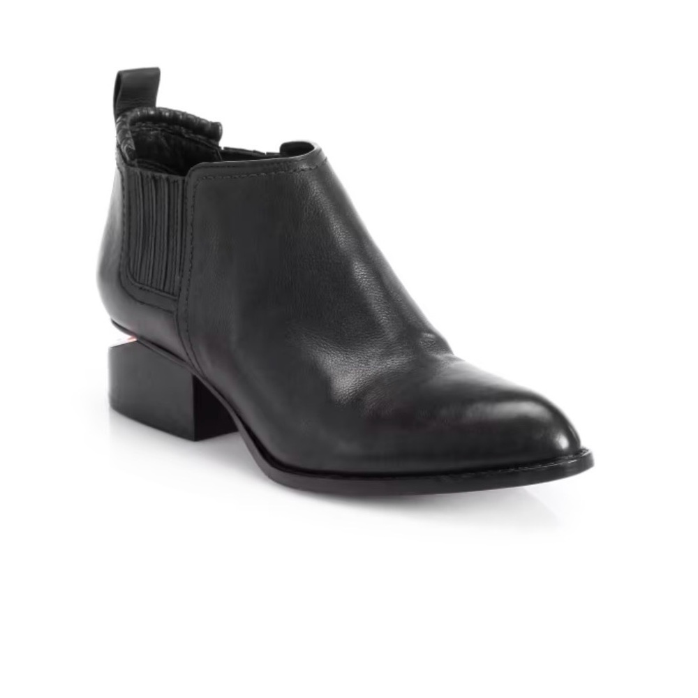 Alexander Wang Kori Ankle Booties - Black w/ Silver